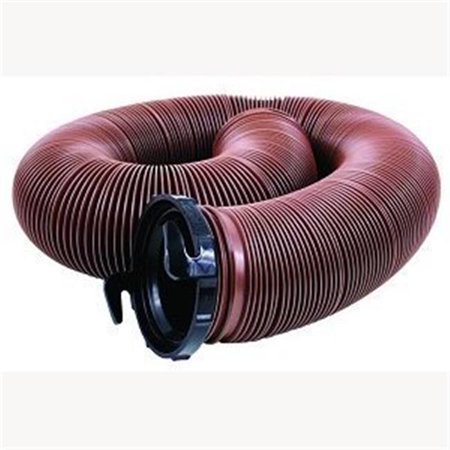 Ez Flush Std. Drain Hose, 20Ft, With T1024, Bronze, Bagged