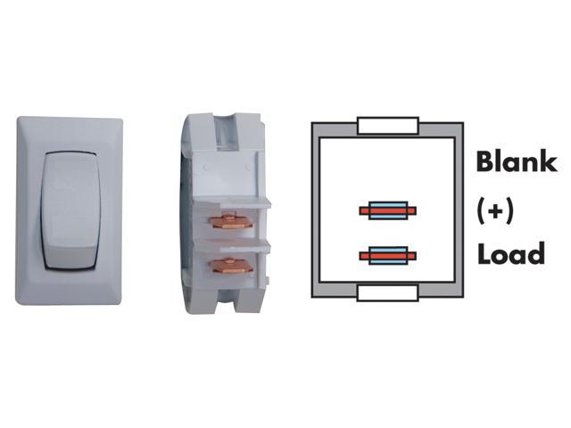 On/Off Switch - White 3/Bag