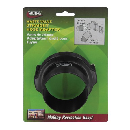 Hose Adapter, 3In Straight, Black, Carded