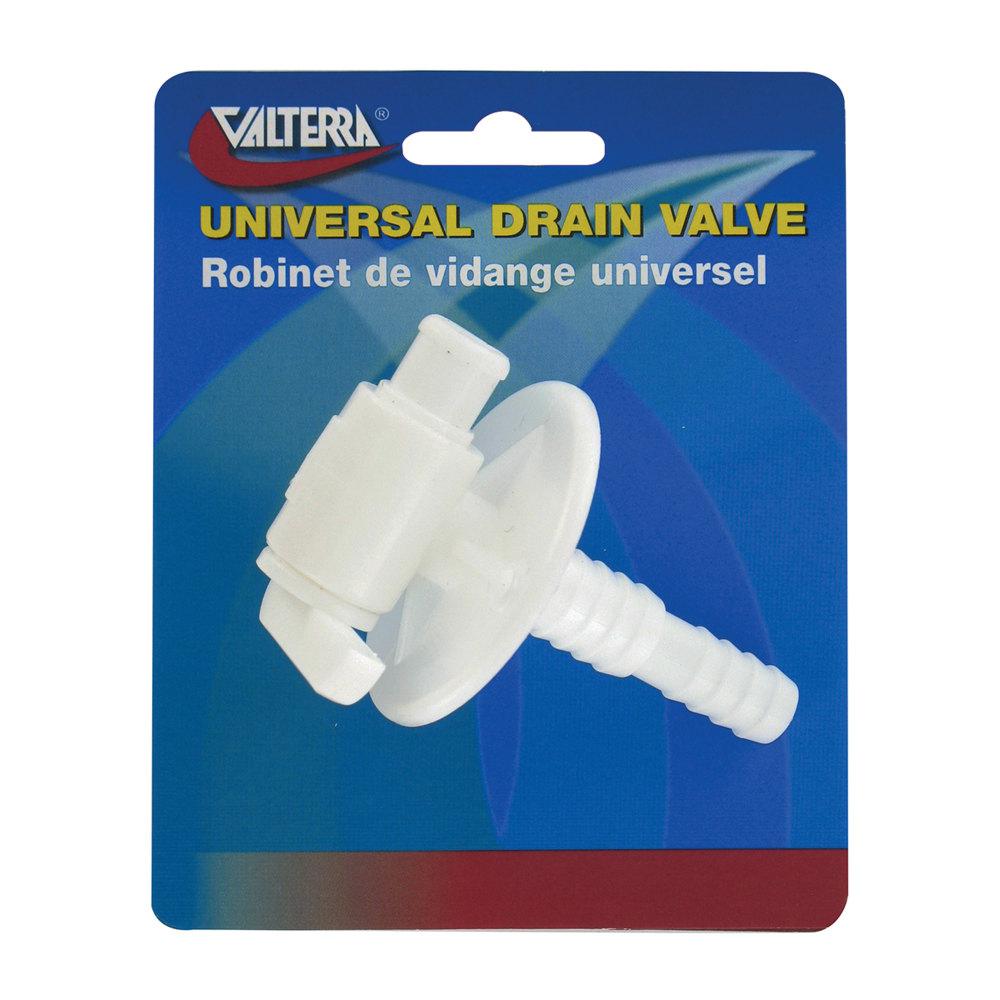 Universal Drain Valve, Barbed, Carded