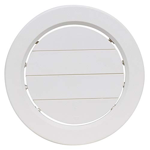 A/C Ceiling Register Adj. Rotating 5In Plastic, White, Carded