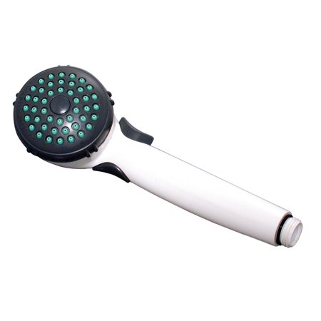 Shower Head, Handheld, Trickle Shut-Off, White