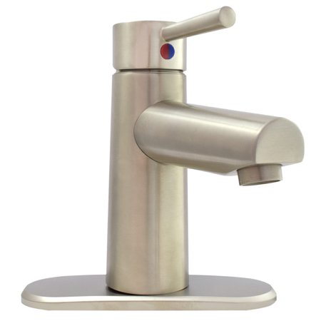 PREMIUM SINGLE HANDLE VESSEL LAVATORY FAUCET BRUSHED NICKEL