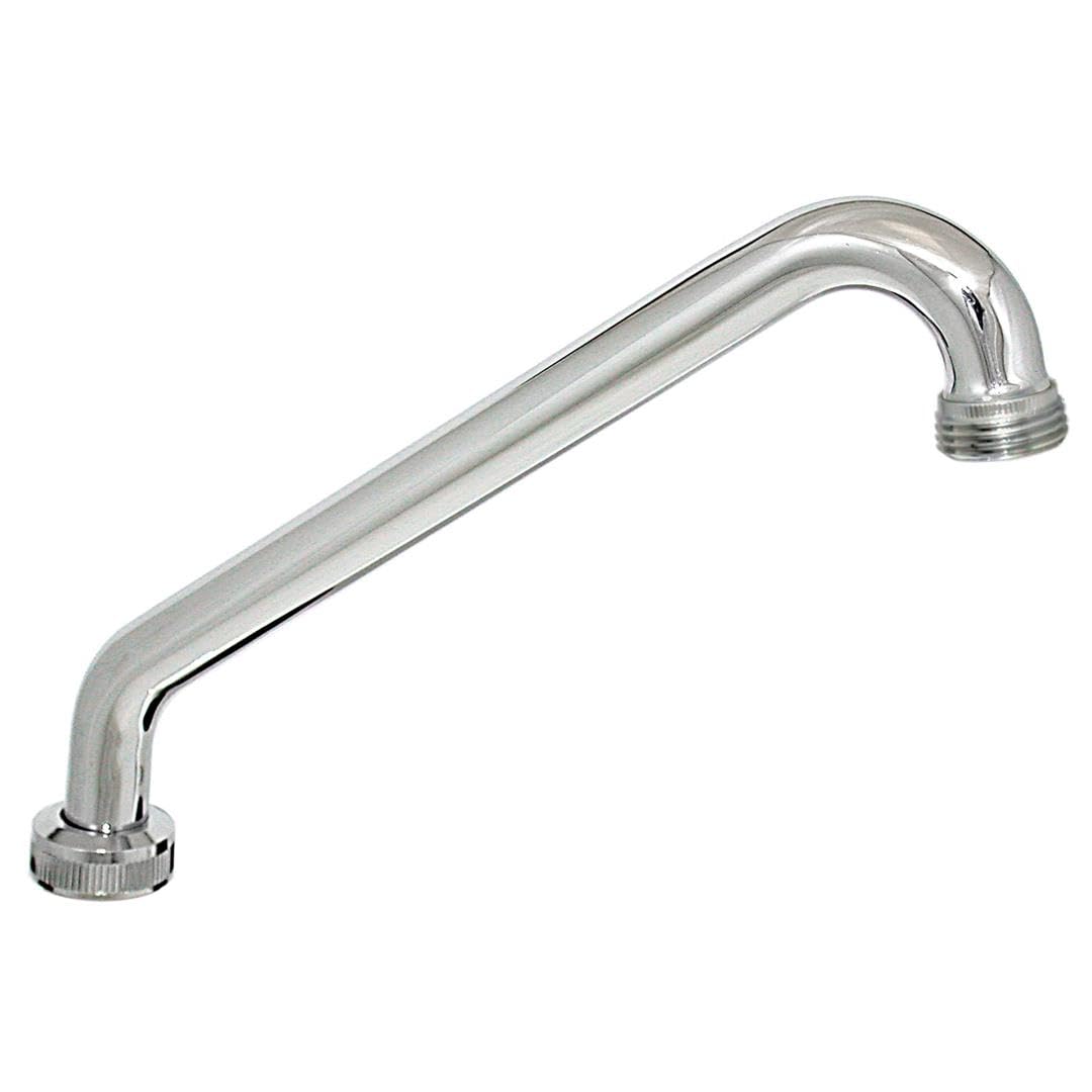 SPOUT 8IN HIRISE TUBULAR FOR 2 HDL KITCHEN FAUCETS BRASS CHROME