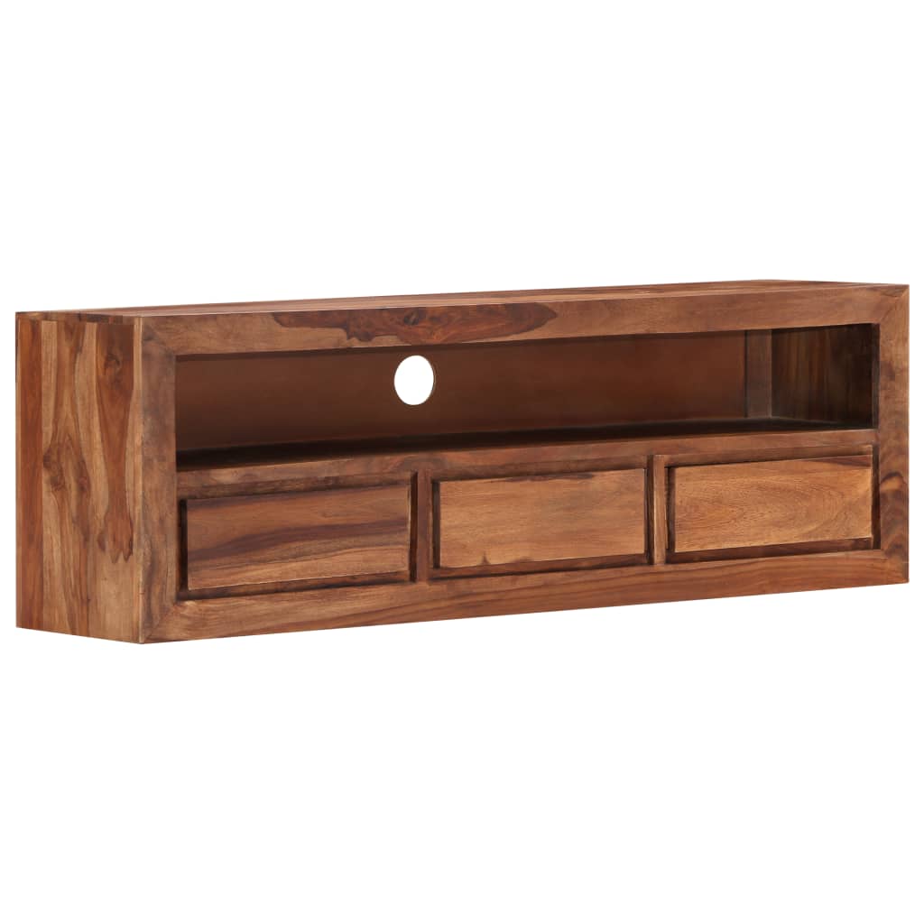 vidaXL TV Cabinet 47.2"x11.8"x15.7" Solid Sheesham Wood