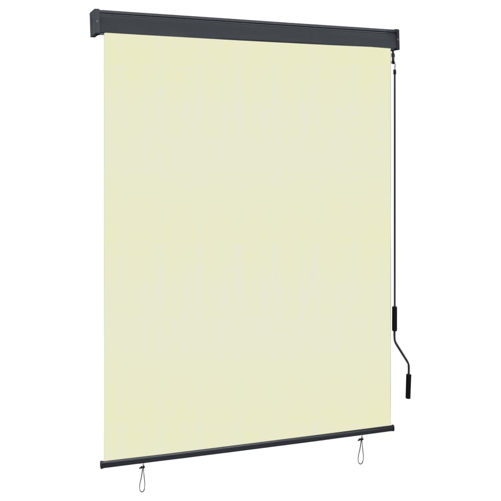 vidaXL Outdoor Roller Blind 55.1"x98.4" Cream