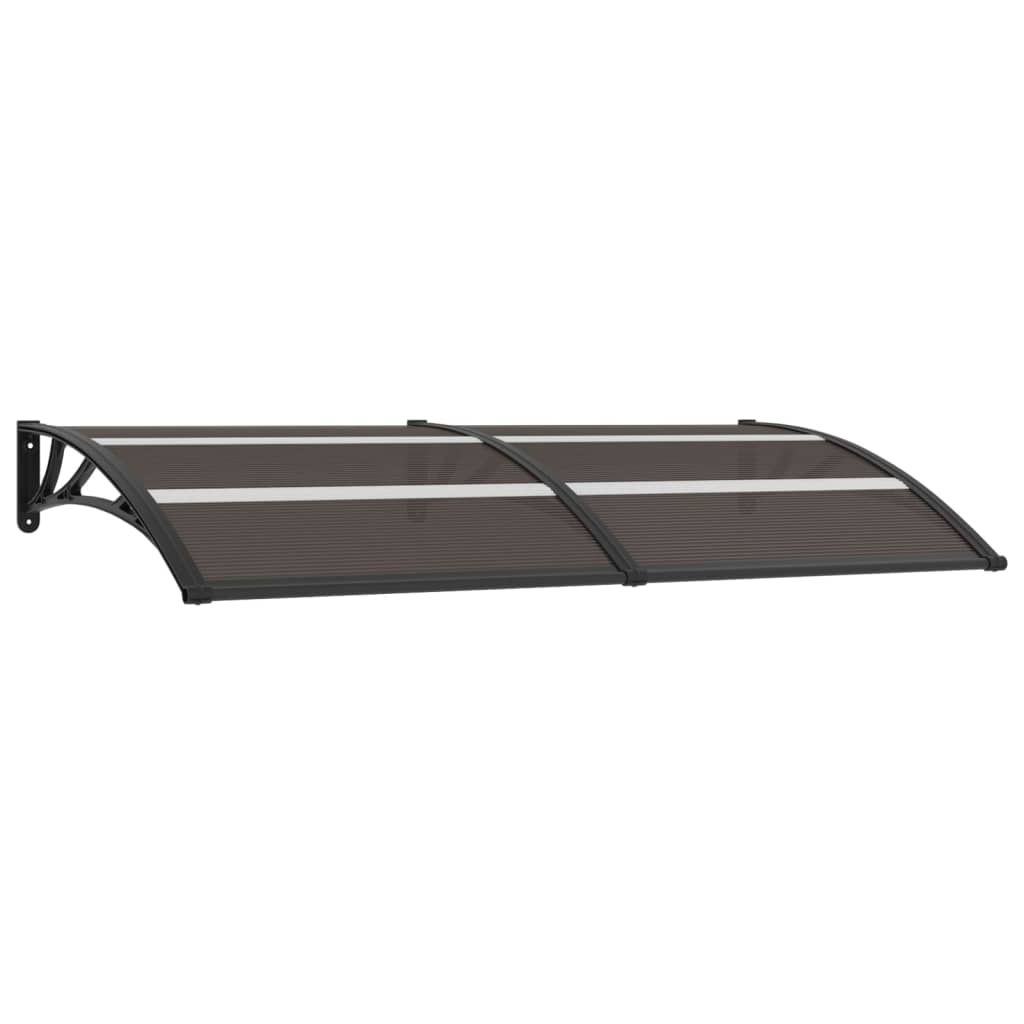 vidaXL Door Canopy Black 78.7"x31.5" PC