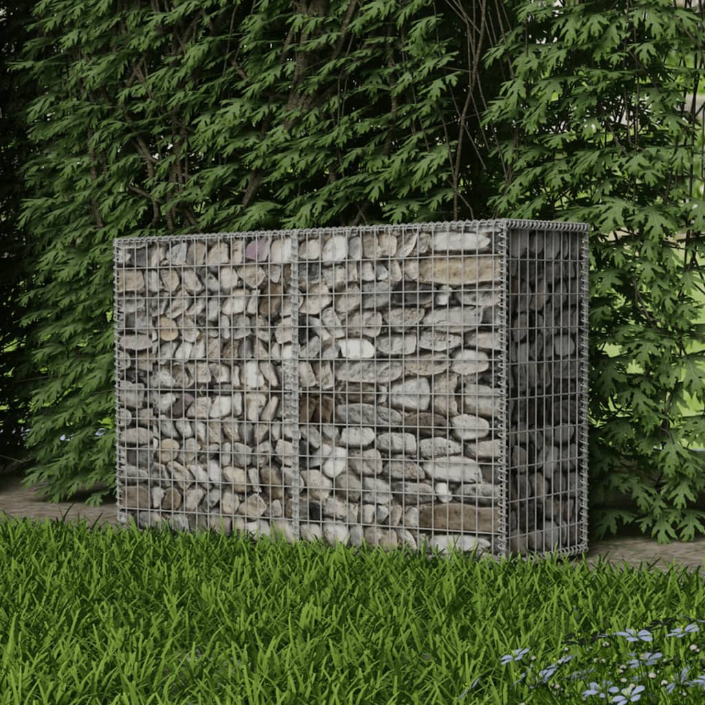 vidaXL Gabion Basket Galvanised Steel 59"x19.7"x39.4"