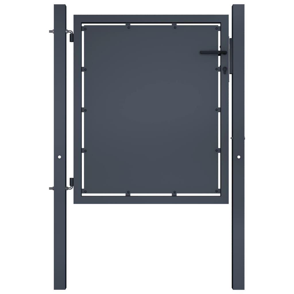 vidaXL Garden Gate Steel 39.4"x29.5" Anthracite