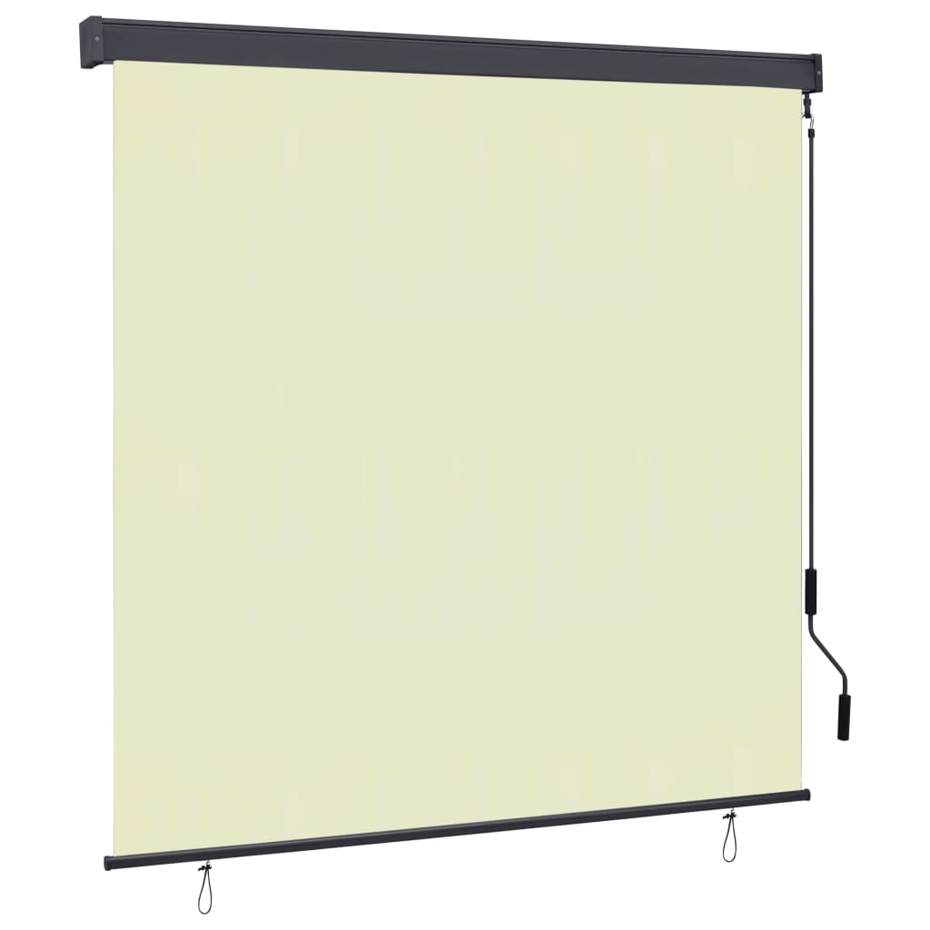 vidaXL Outdoor Roller Blind 63"x98.4" Cream