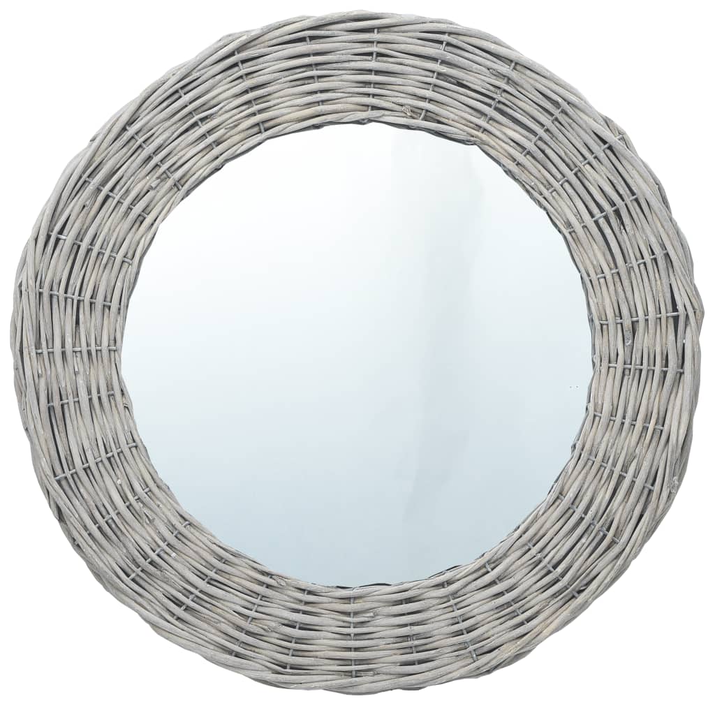 vidaXL Mirror 31.5" Wicker