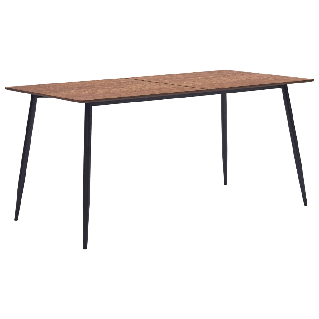 vidaXL Dining Table Brown 55.1"x27.6"x29.5" MDF