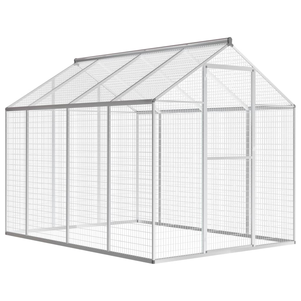 vidaXL Outdoor Aviary Aluminum 70"x95.3"x75.6"