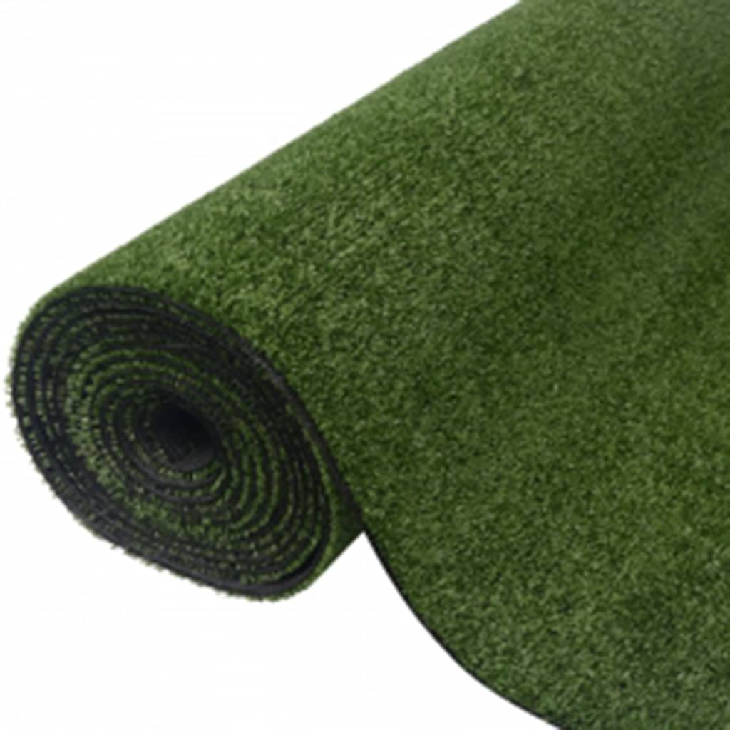 vidaXL Artificial Grass 0.3"/0.4" 39.4"x393.7" Green