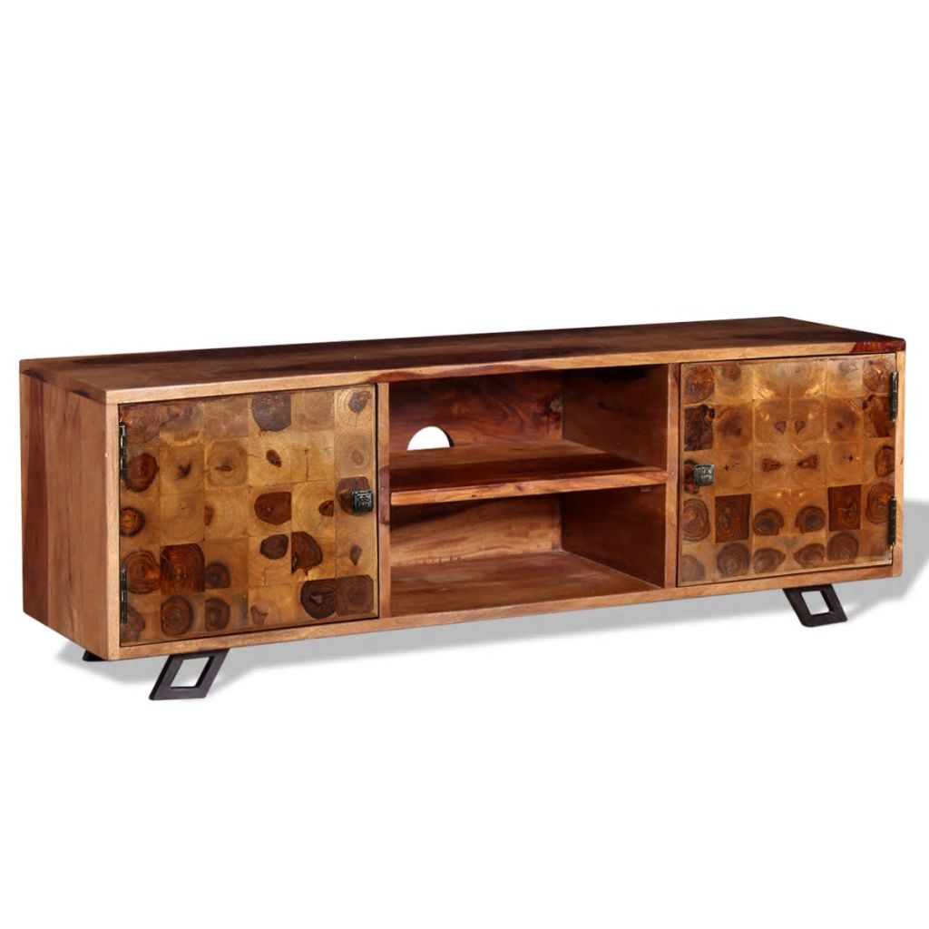 vidaXL TV Cabinet Solid Sheesham Wood 47.2"x11.8"x15.7"