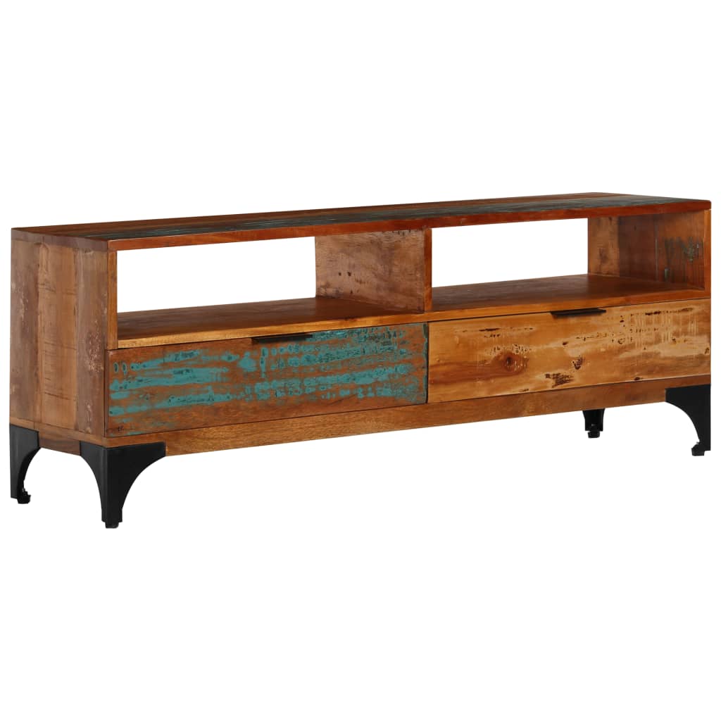 vidaXL TV Cabinet 46.5"x13.8"x17.7" Solid Reclaimed Wood