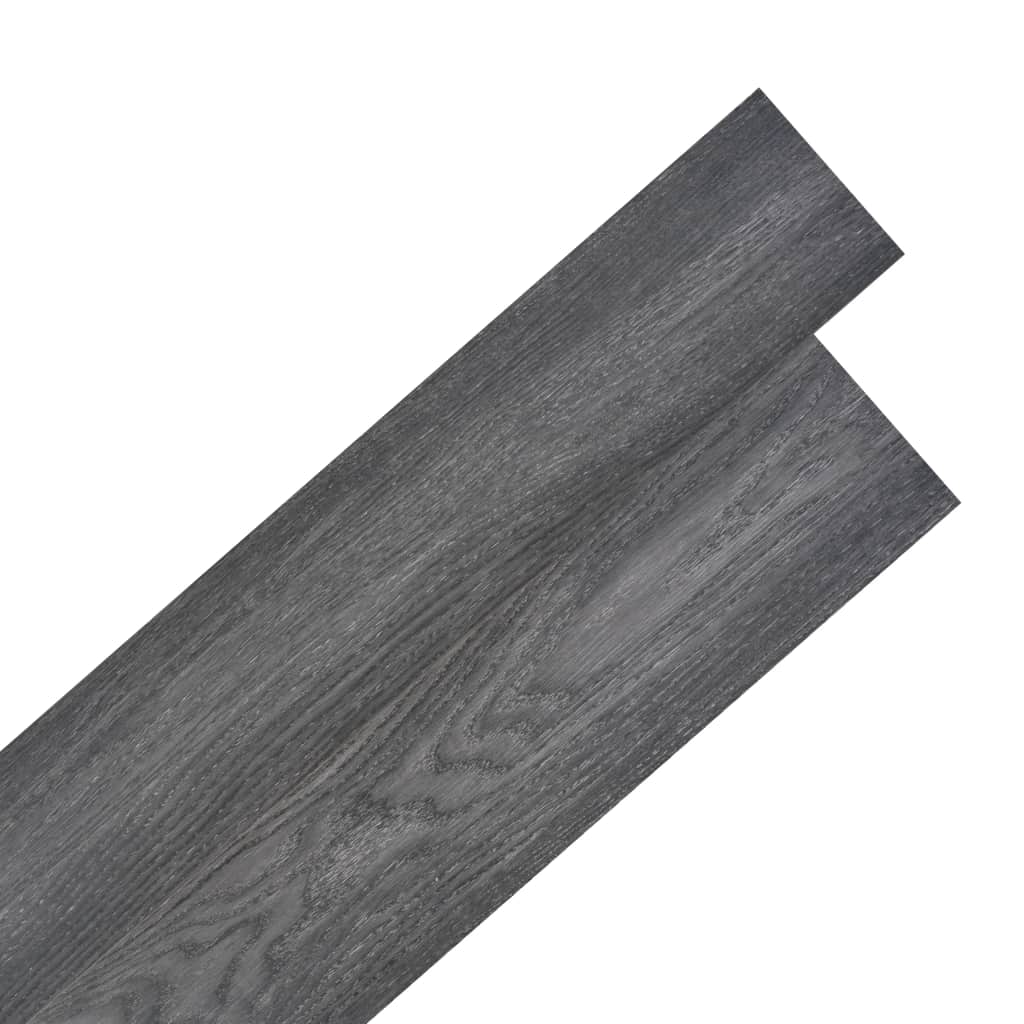 vidaXL Self-adhesive PVC Flooring Planks 54 ft2 0.08" Black and White