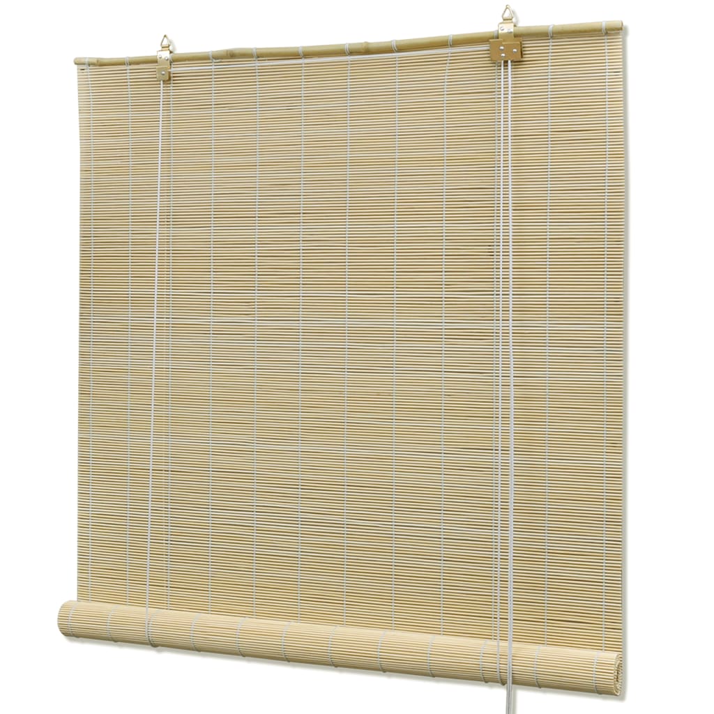 vidaXL Roller Blind Bamboo 31.5"x86.6" Natural