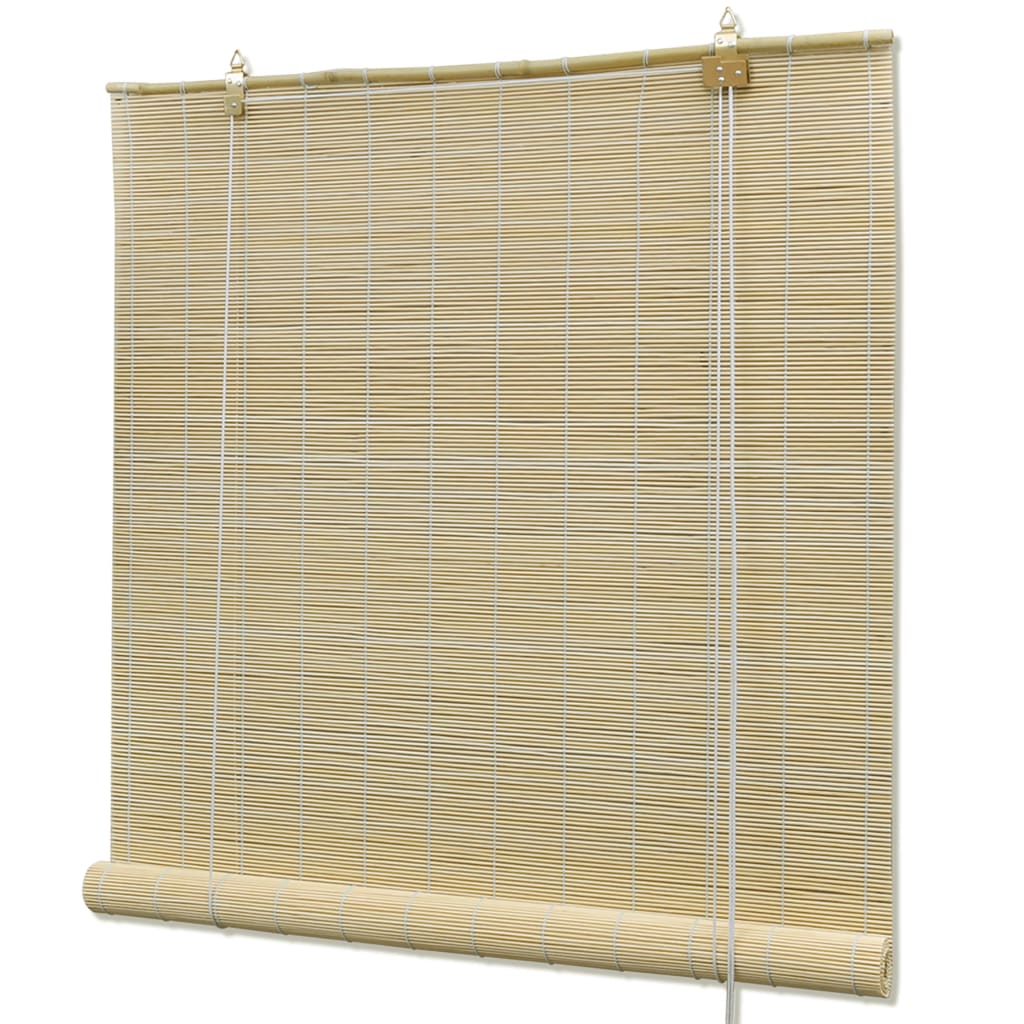 vidaXL Roller Blind Bamboo 39.4"x86.6" Natural