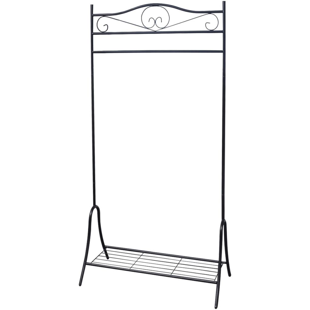 vidaXL Clothing Rack Black Steel