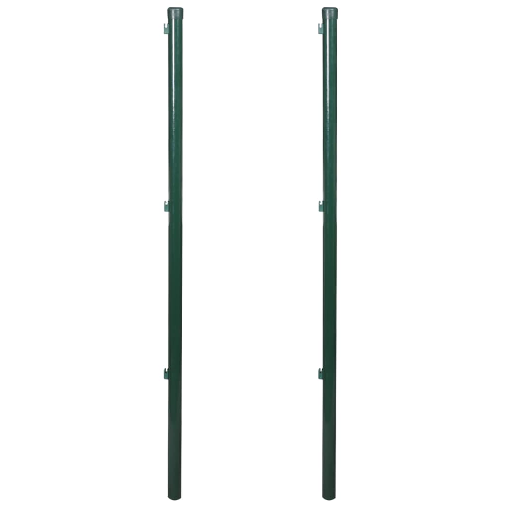 vidaXL Fence Posts 2 pcs 45.3"