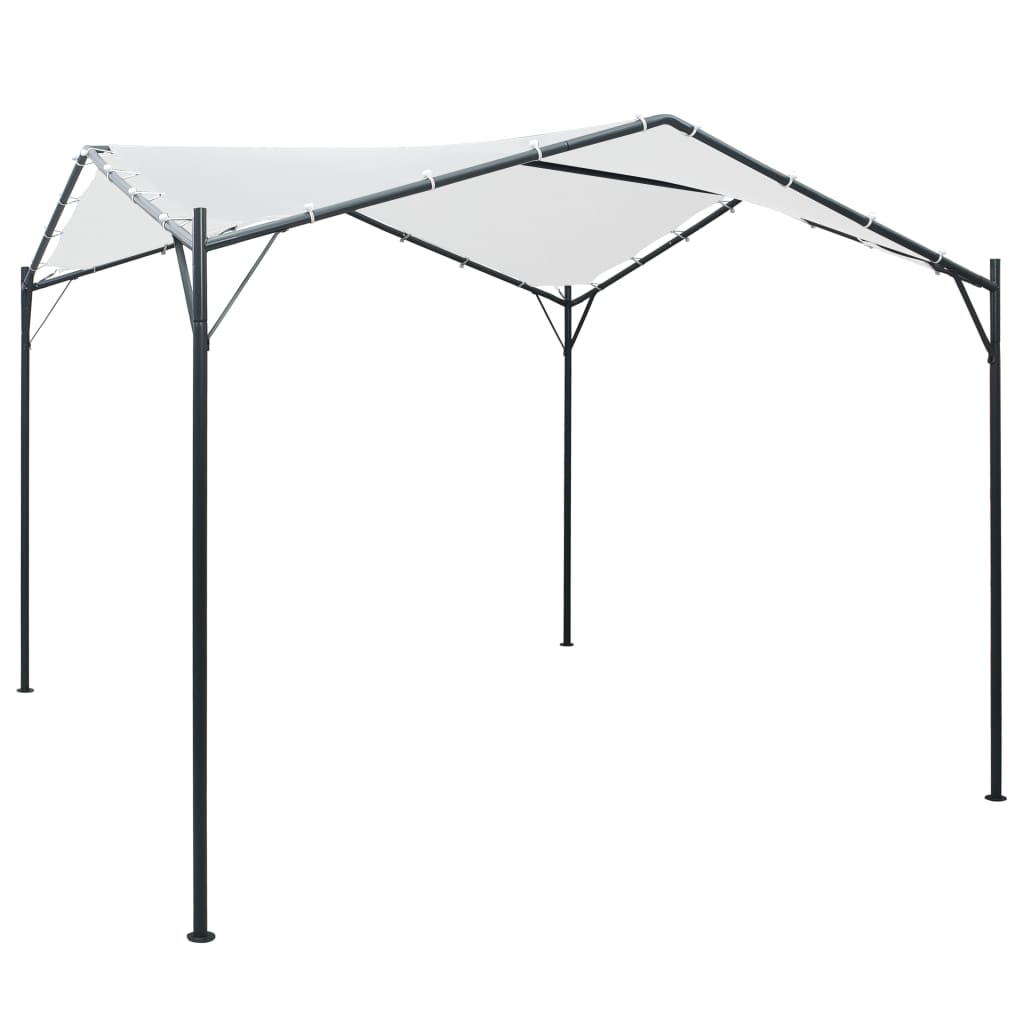 vidaXL Gazebo 118.1"x118.1"x102.4" White 180 g/m?