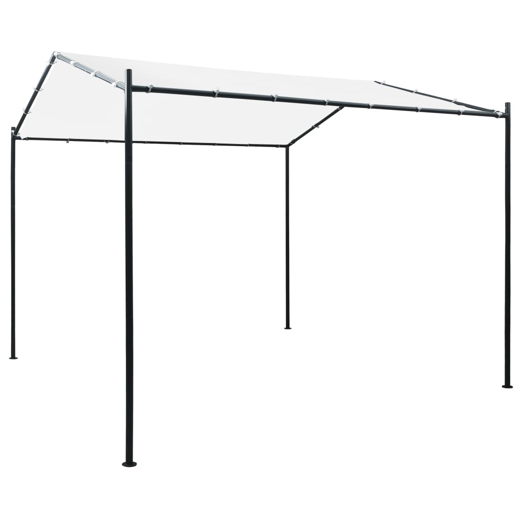 vidaXL Gazebo 118.1"x118.1"x102.4" White 180 g/m?