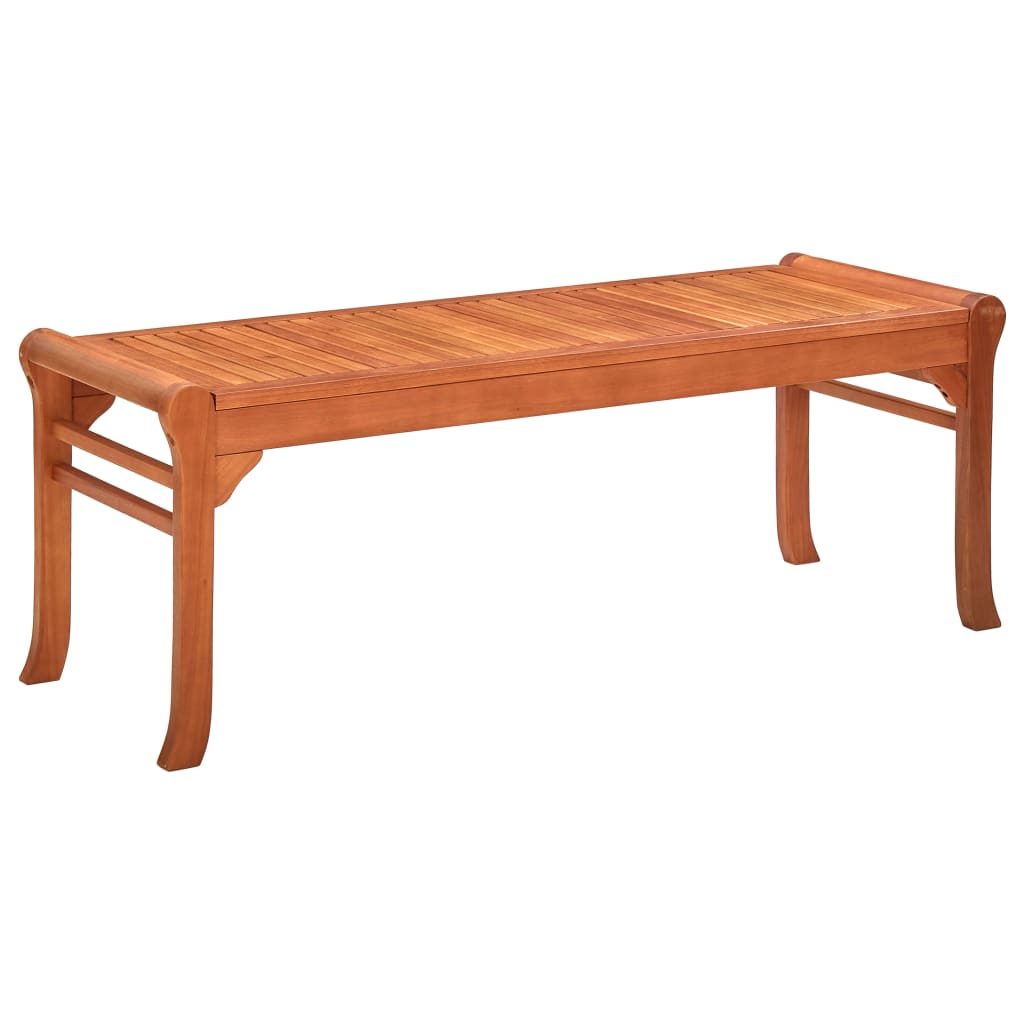 vidaXL 2-Seater Patio Bench 47.2" Solid Eucalyptus Wood