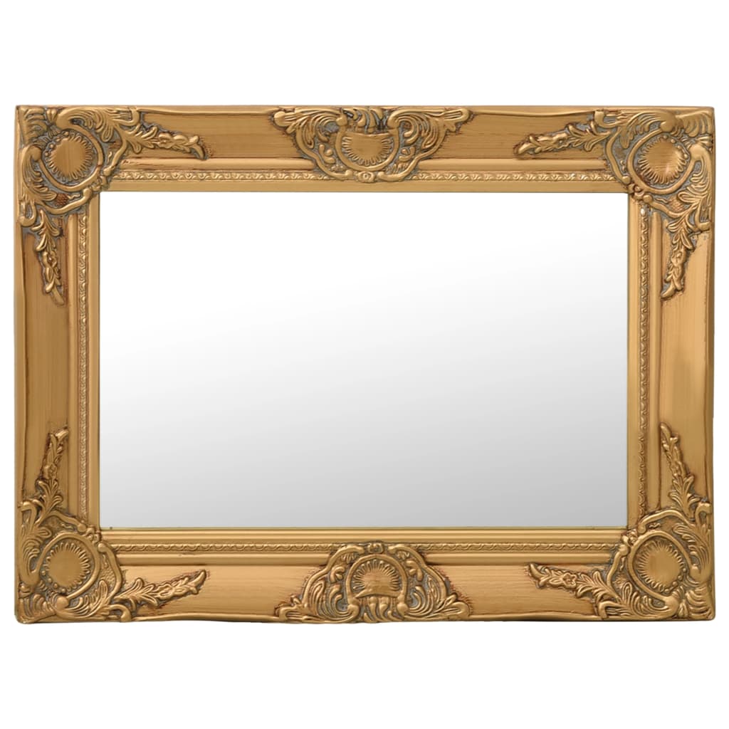 vidaXL Wall Mirror Baroque Style 23.6"x15.7" Gold