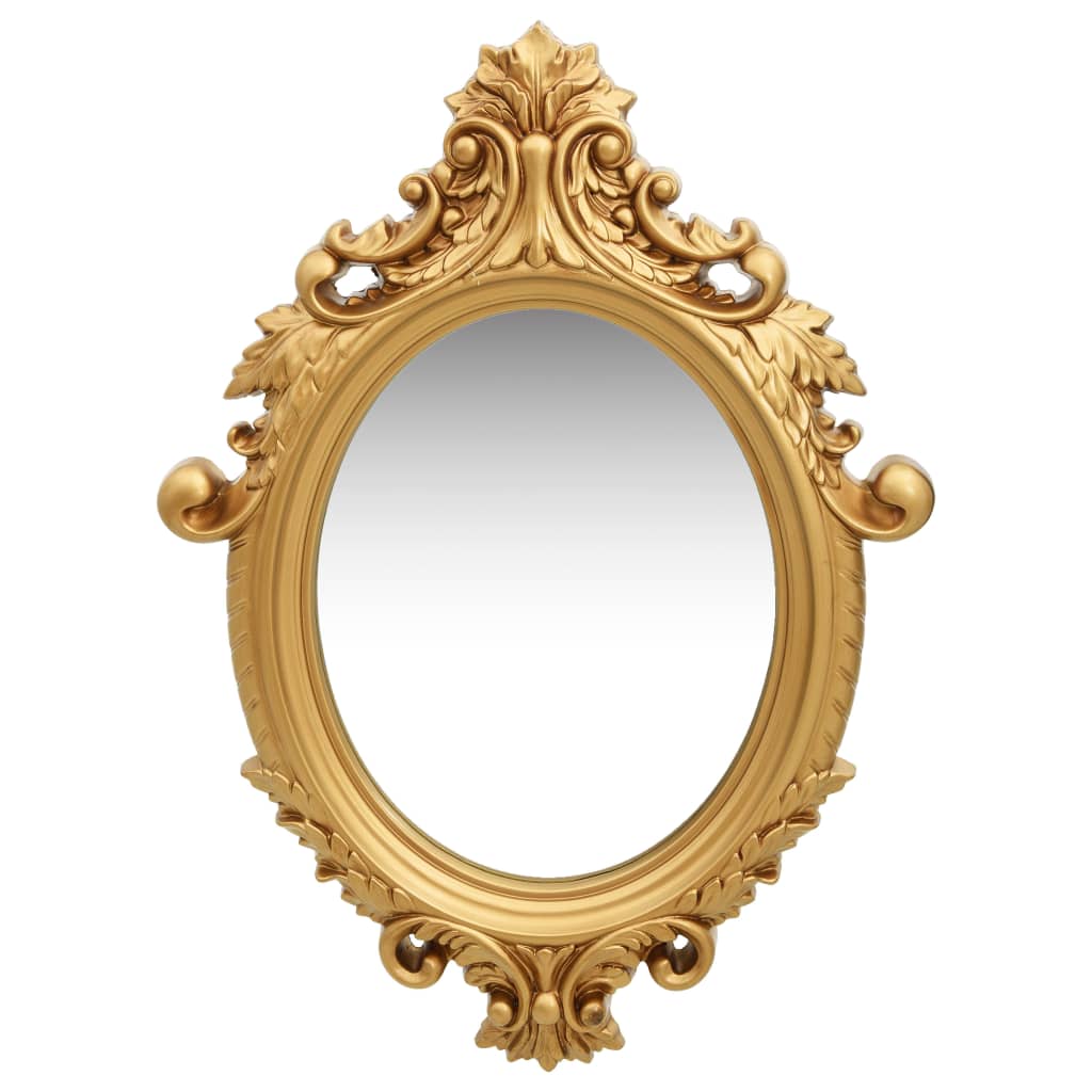 vidaXL Wall Mirror Castle Style 22"x29.9" Gold