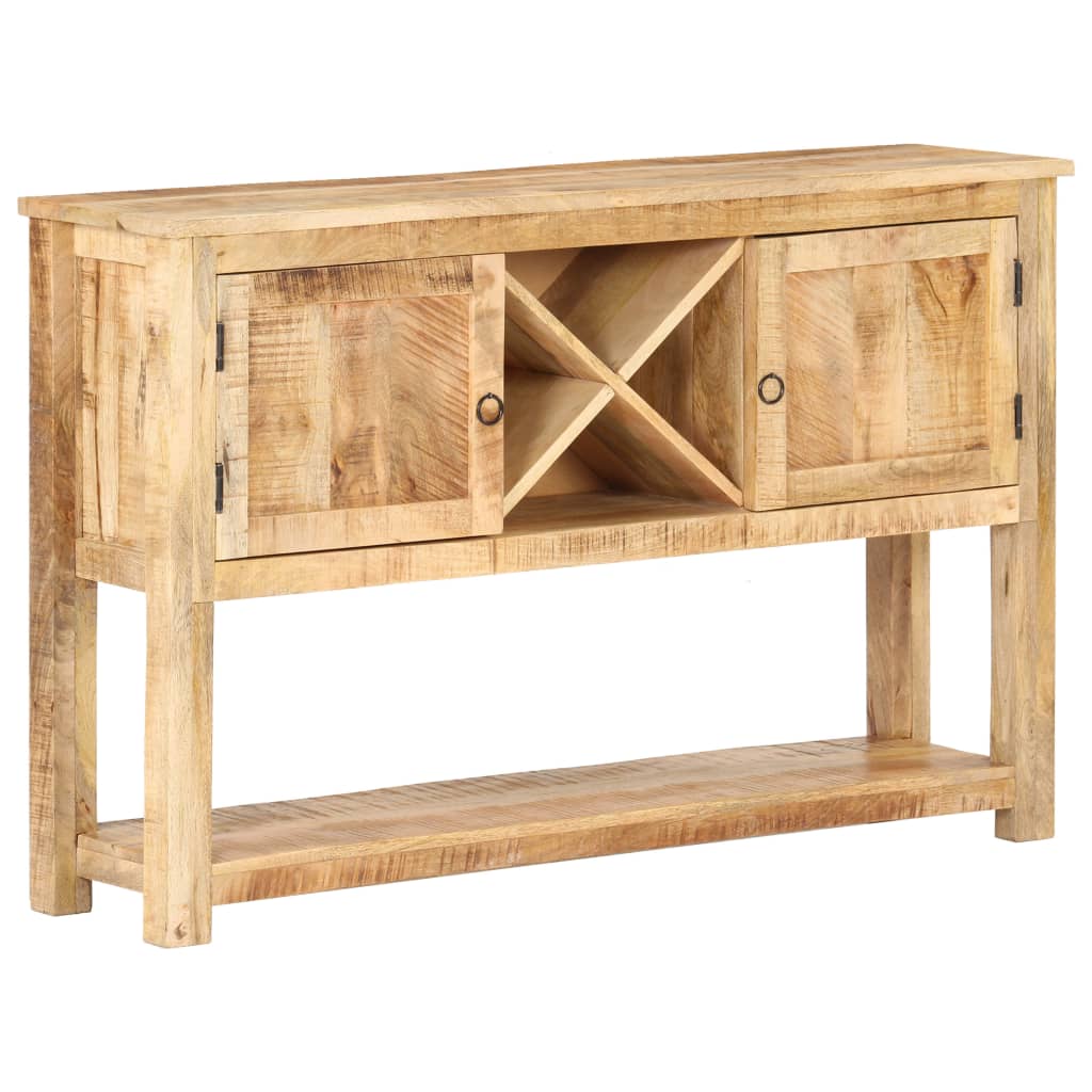 vidaXL Sideboard 47.2"x11.8"x29.9" Rough Mango Wood