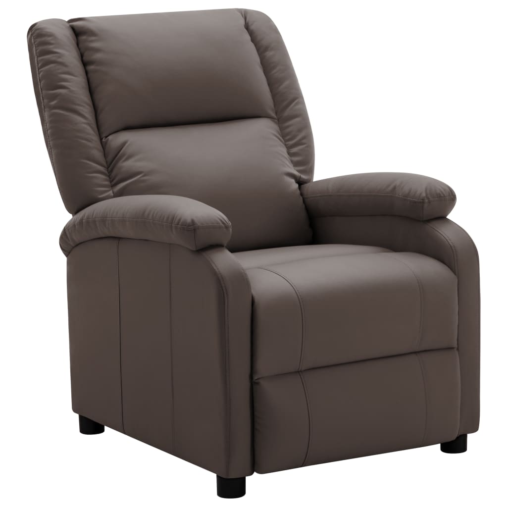 vidaXL Recliner Brown Faux Leather