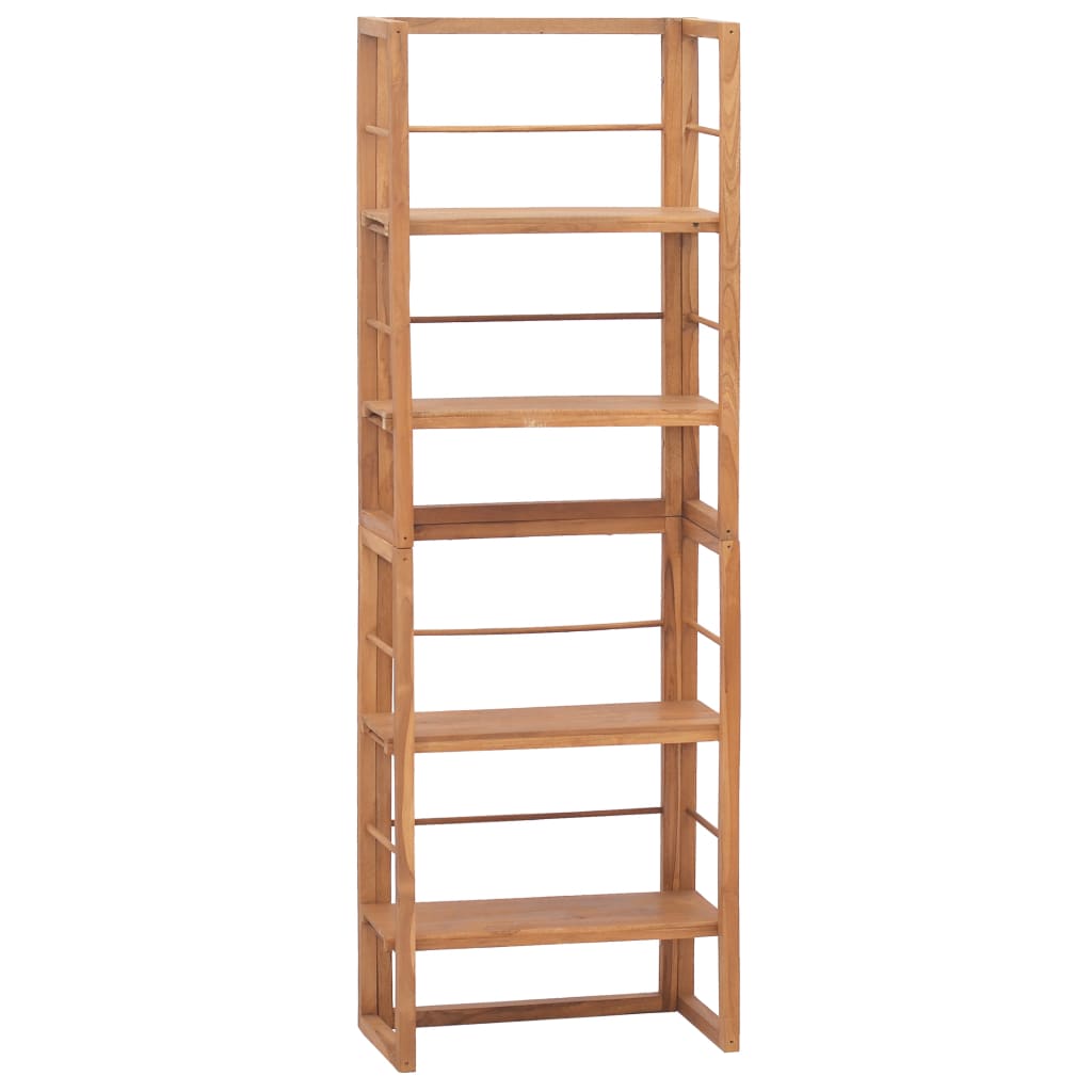 vidaXL Shelving Unit 23.6"x11.8"x70.9" Solid Teak Wood