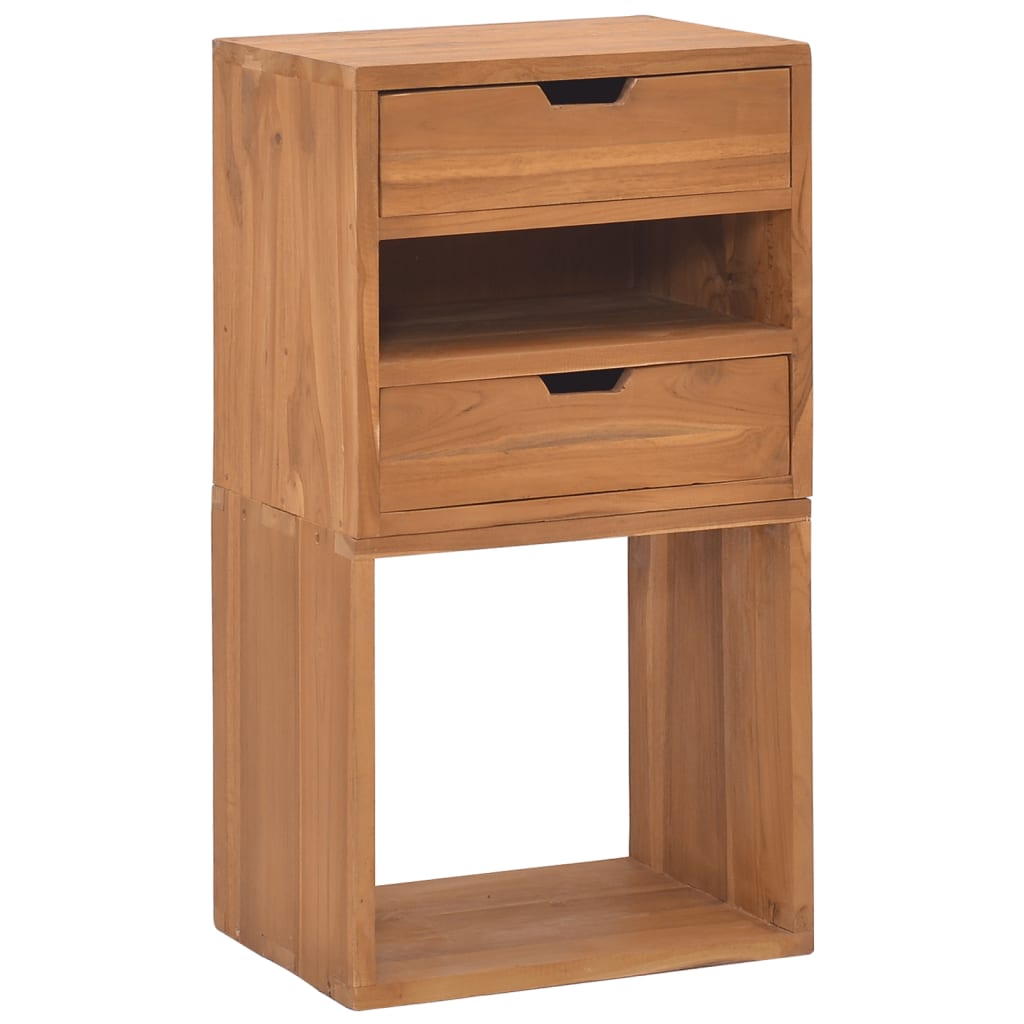 vidaXL Storage Cabinet 15.7"x11.8"x29.9" Solid Teak Wood