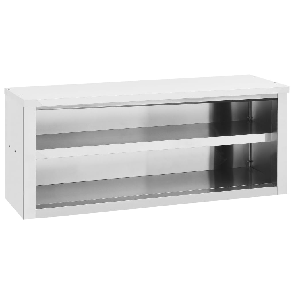 vidaXL Kitchen Wall Cabinet 47.2"x16"x20" Stainless Steel