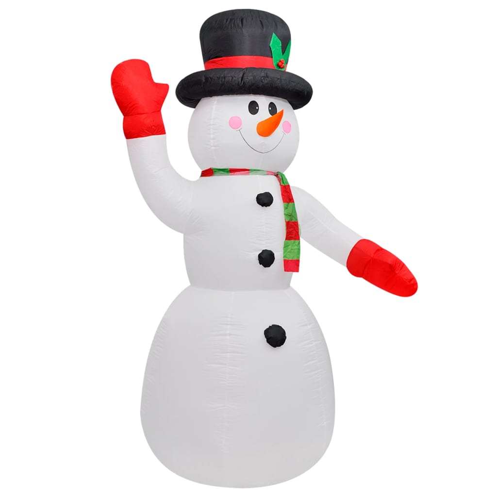 vidaXL Christmas Inflatable Snowman 94.5"