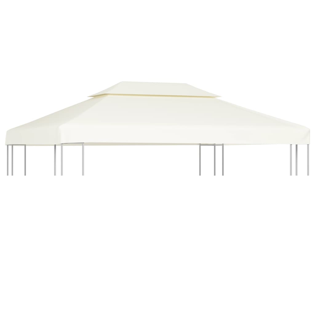 vidaXL Gazebo Cover Canopy Replacement 9.14 oz/yd2 Cream White 10'x13'