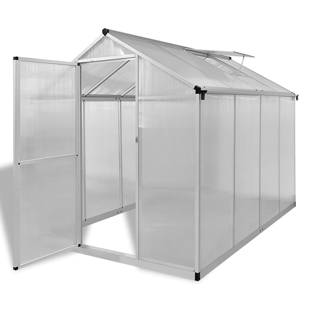 vidaXL Reinforced Aluminium Greenhouse with Base Frame 49.5ft2