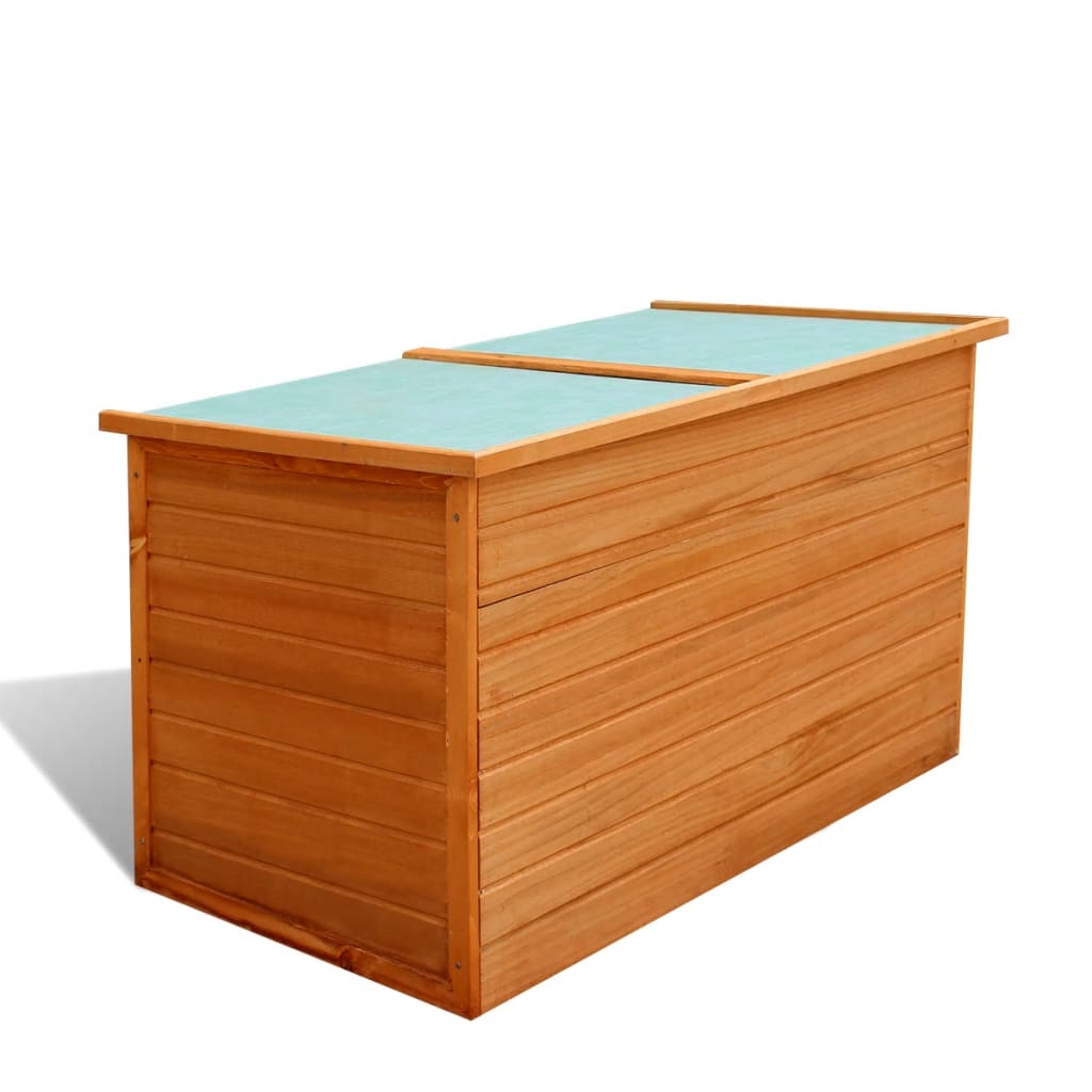 vidaXL Patio Storage Box 49.6"x28.3"x28.3" Wood