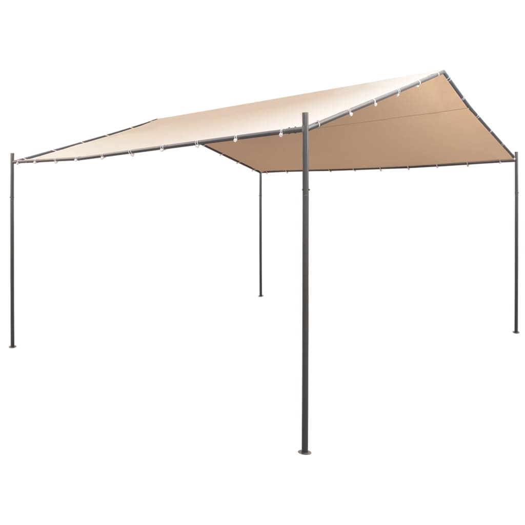 vidaXL Gazebo Pavilion Tent Canopy 13' 1"x13' 1" Steel Beige