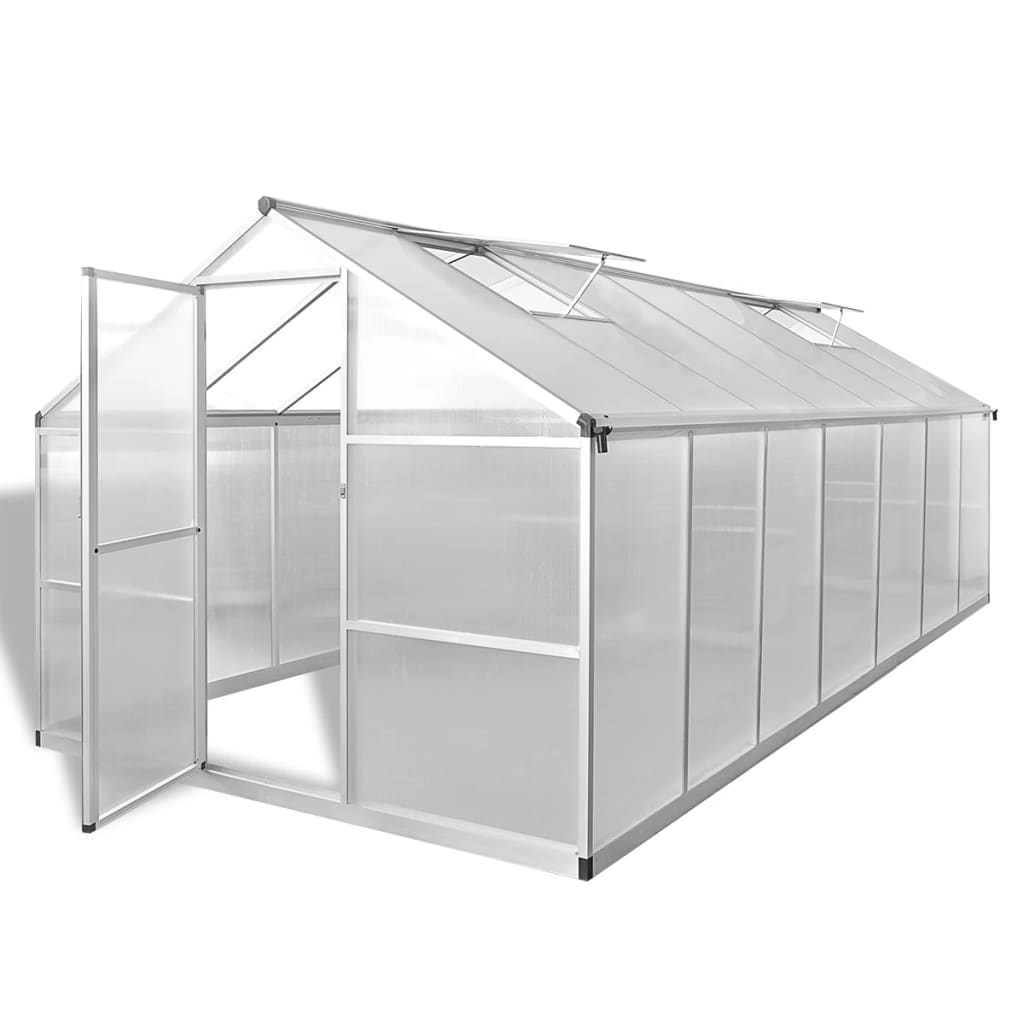 vidaXL Greenhouse Reinforced Aluminium 113.34ft2