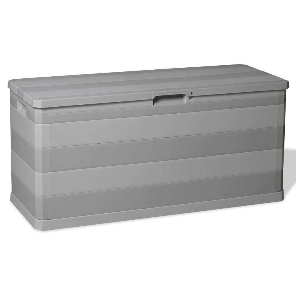 vidaXL Patio Storage Box Gray 46.1"x17.7"x22"