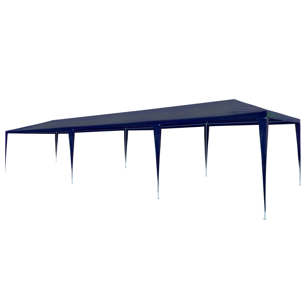 vidaXL Party Tent 9'10"x29'6" PE Blue 