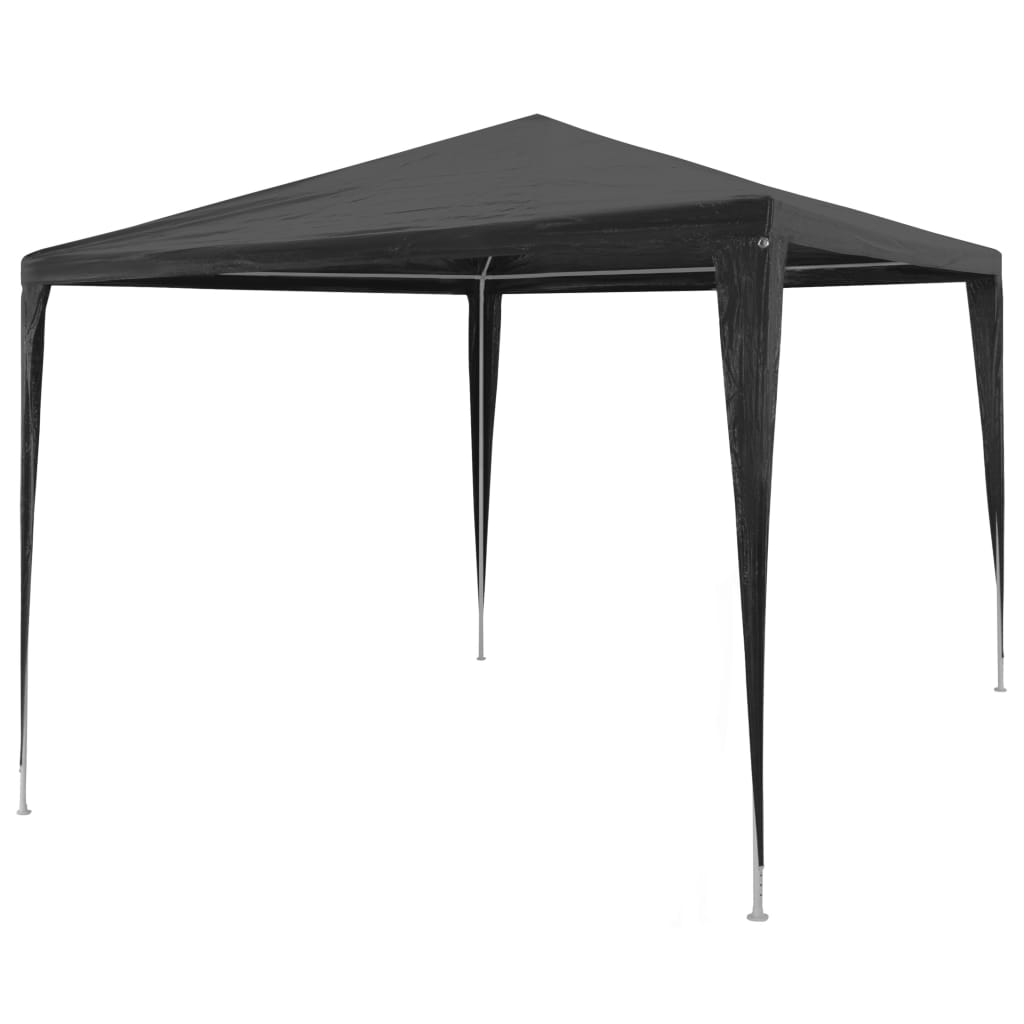 vidaXL Party Tent PE Anthracite 9'10"x9'10" 