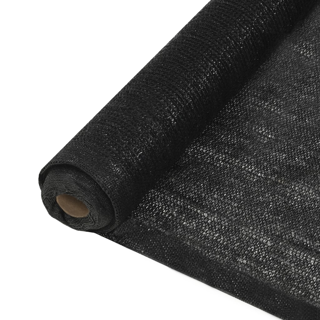 vidaXL Privacy Net HDPE 3.2'x32.8' Black