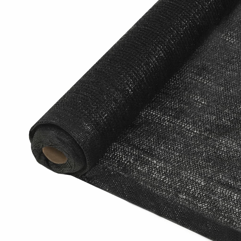 vidaXL Privacy Net HDPE 4.9'x32.8' Black