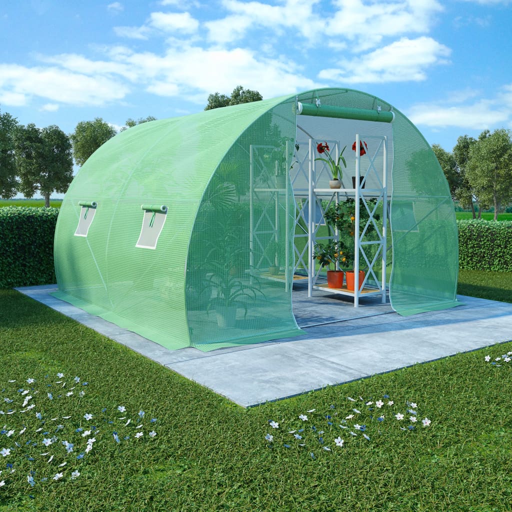 vidaXL Greenhouse 64.6 ft2 9.8'x6.6'x6.6'