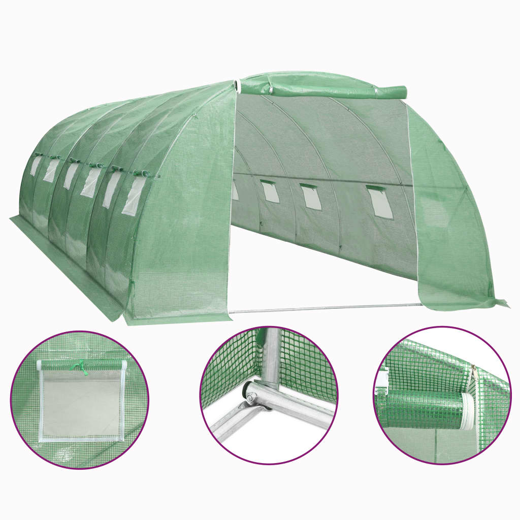 vidaXL Greenhouse 258.3 ft2 236.2"x157.5"x78.7"