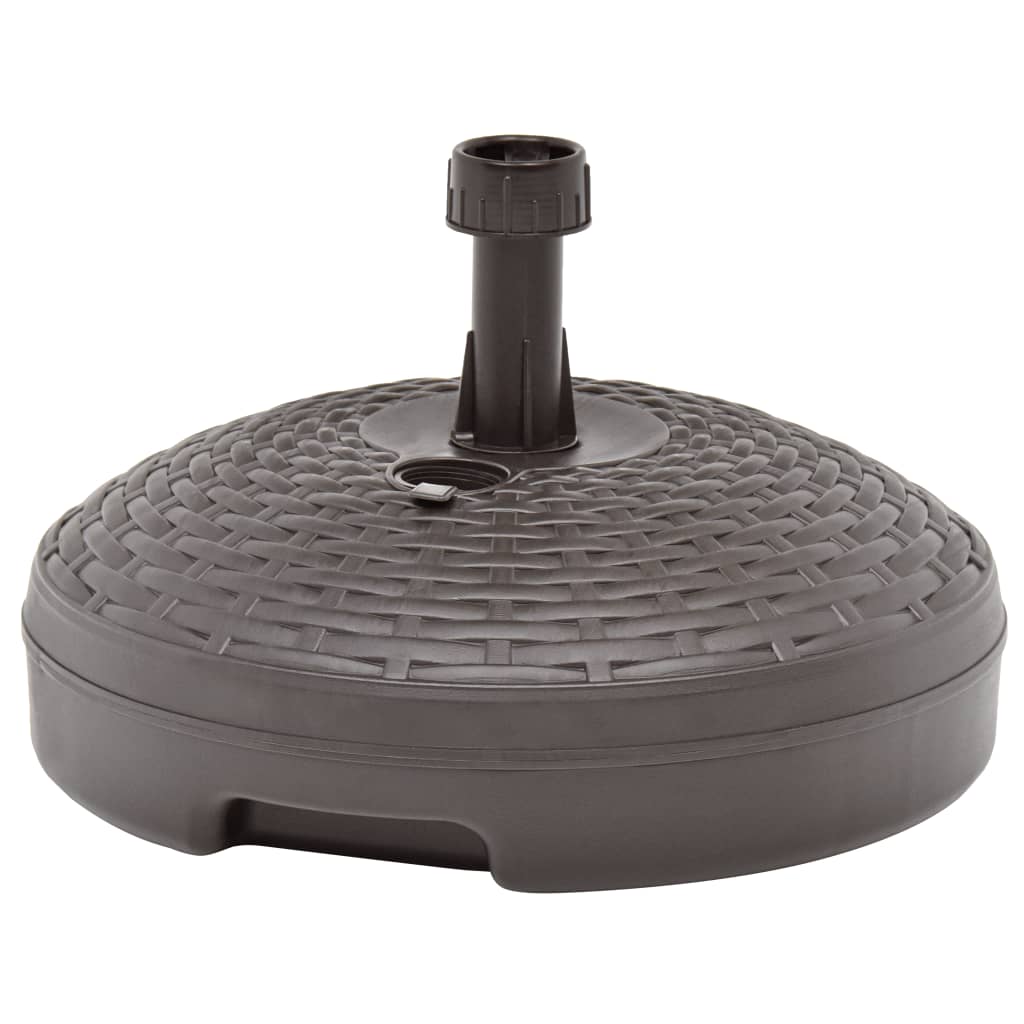 vidaXL Umbrella Base Sand/Water Filled 5.3 gal Brown Plastic