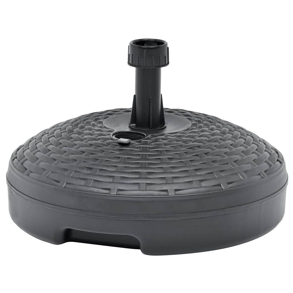 vidaXL Umbrella Base Sand/Water Filled 5.3 gal Anthracite Plastic